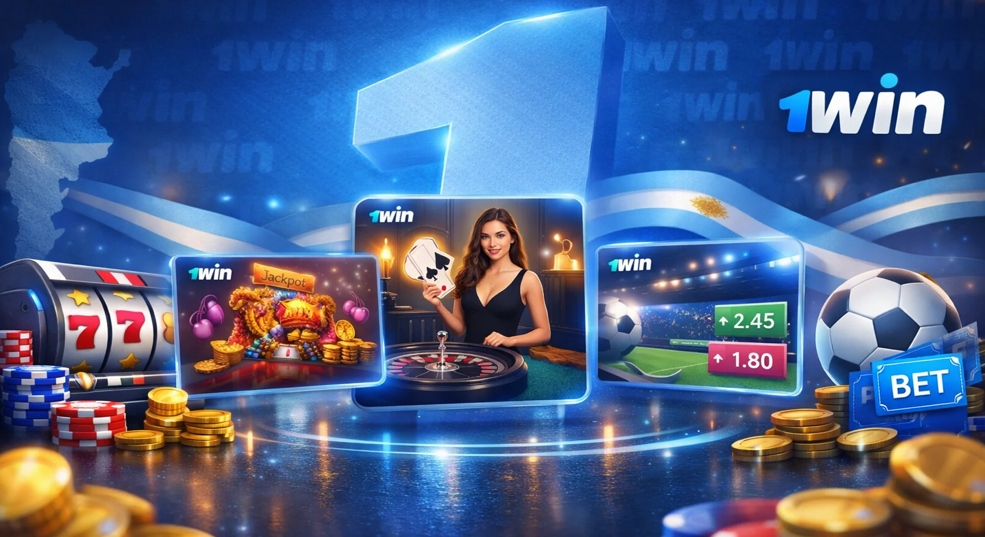 Panorama general de 1win para usuarios de Argentina